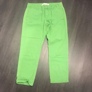Joe Fresh Green Cropped Pants